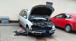 Kolizja w Kuleszach Kościelnych. Ciężarówka uszkodzi…