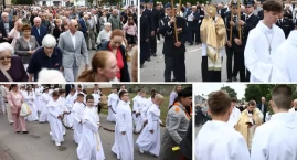 Uroczystości Bożego Ciała w Czyżewie. Tłumy wiernych na procesji [FOTO + VIDEO]