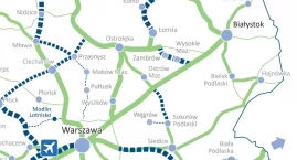 Wysokie Mazowieckie w planach kolejowej mapy Polski.&hellip;