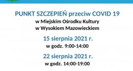 #SzczepimySię w Wysokiem Mazowieckiem