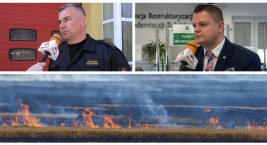 Płoną trawy w powiecie wysokomazowieckim. Co grozi podpalaczom? [VIDEO]
