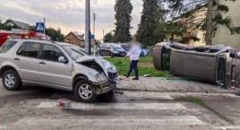 Wypadek w Ciechanowcu. Wśród poszkodowanych jest dziecko [FOTO+AKTUALIZACJA]
