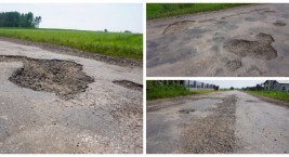Droga Bryki - Plewki jak szwajcarski ser. Co z remontem? [FOTO+VIDEO]
