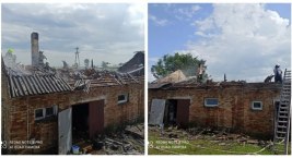 Pożar obory w gm. Szepietowo. W akcji 10 zastępów straży [foto]