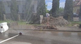 Uszkodzenie gazociągu w Szepietowie [FOTO]