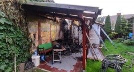 Wysokie Mazowieckie: Płonęła altanka i budynek gospodarczy [FOTO]