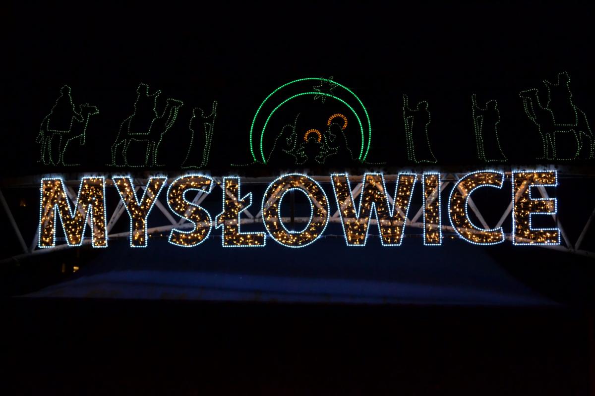 Mysłowicki Rynek błyszczy świątecznie