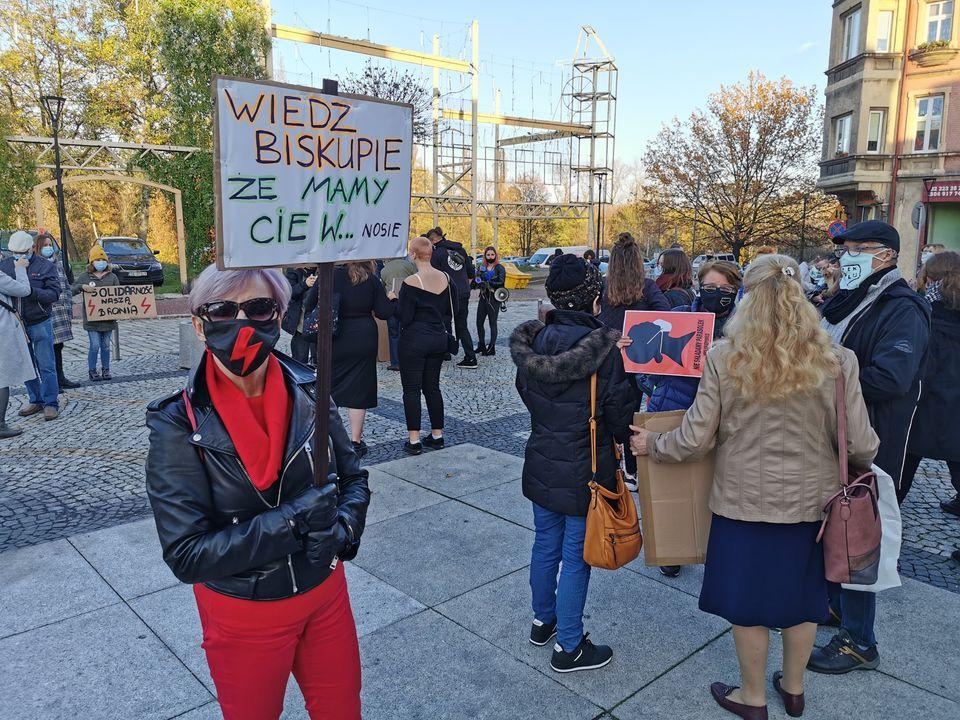 Relacja live z protestu w Mysłowicach