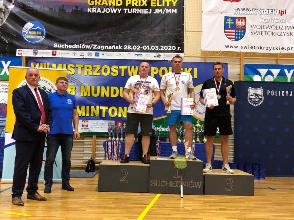Zgarnął mistrzostwo Polski mundurowych w badmintonie