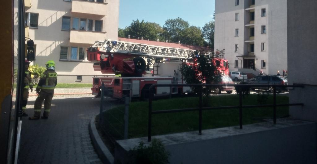 Pożar na ul. Bytomskiej
