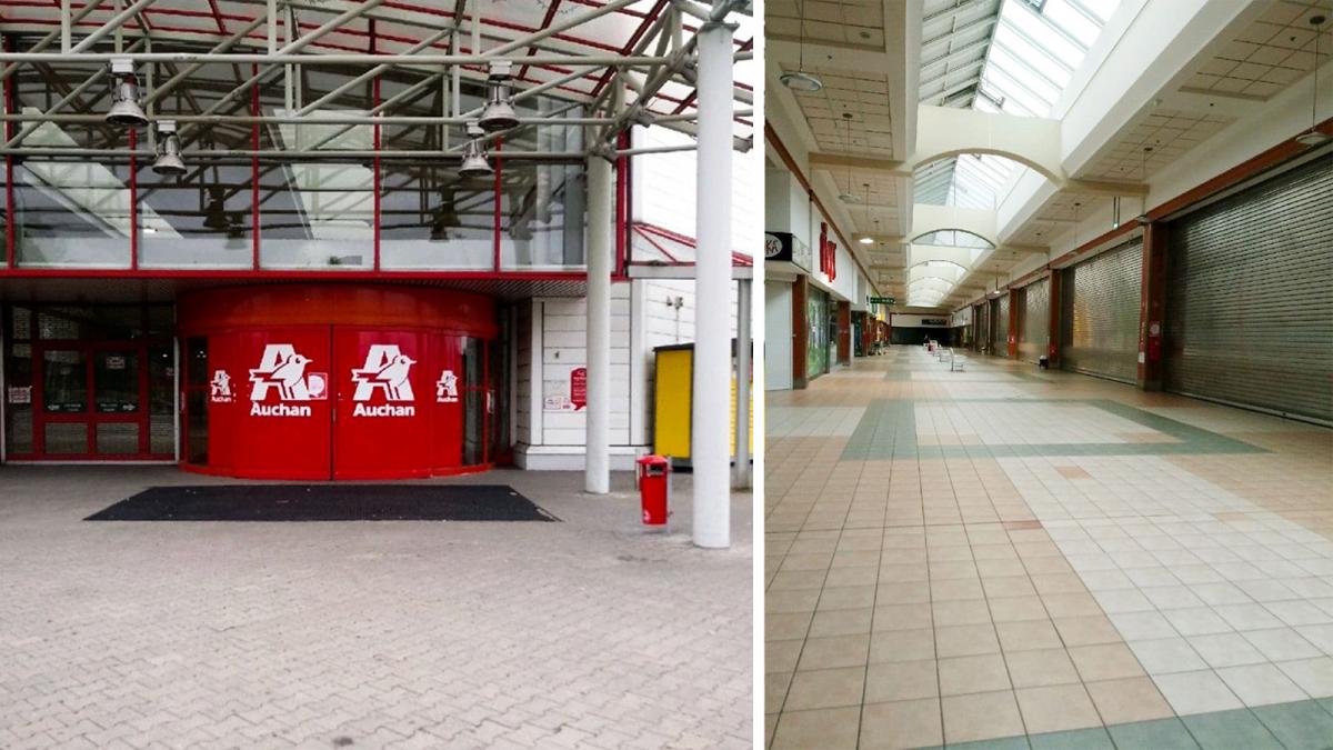 Auchan już opustoszał