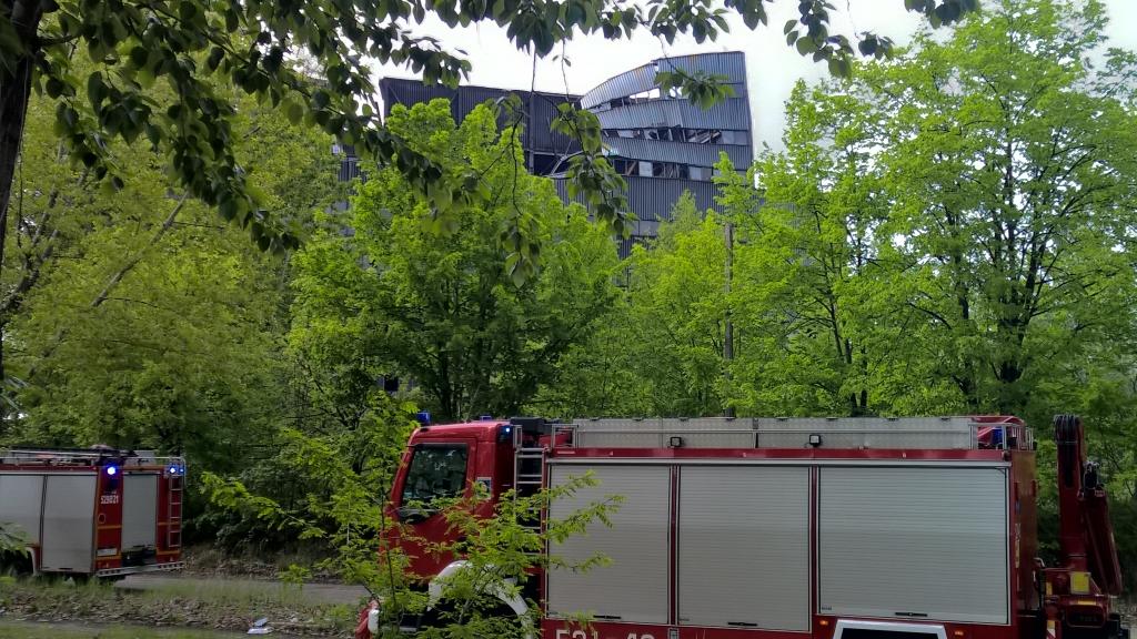 Zawalił się budynek sortowni kopalni 