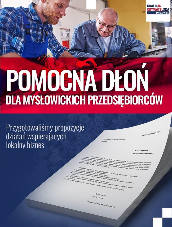 Klub KO proponuje pomocowe pakiety dla przedsiębiorców i mieszkańców