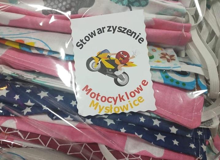 Motocyklowe Mysłowice z maseczkami dla MCZ