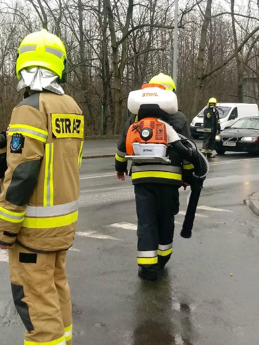 Plamy oleju na jezdniach
