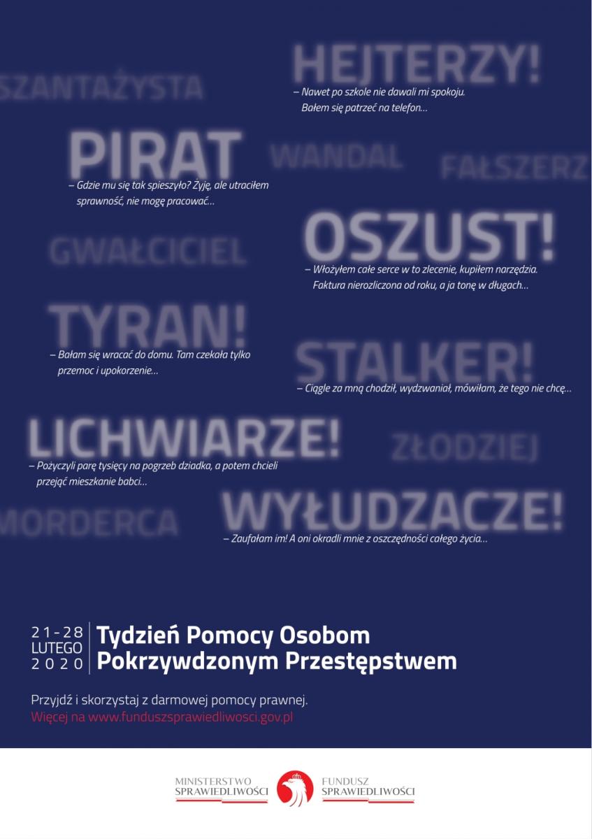 Bezpłatne porady prawne w Tygodniu Pomocy Osobom Pokrzywdzonym Przestępstwem