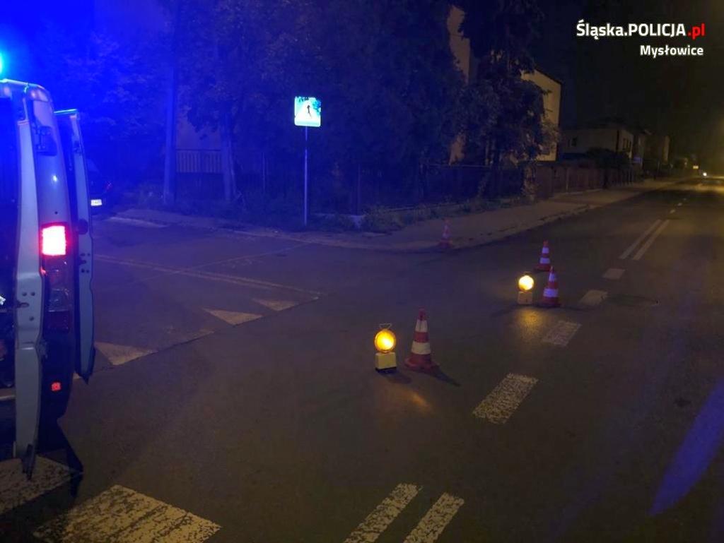 Potrącenie pieszego na ul. Moniuszki