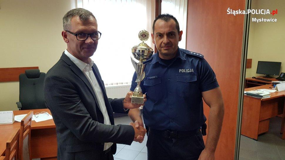 Policjant z Mysłowic drugi w województwie
