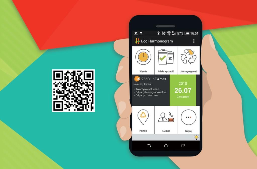 Harmonogram wywozu śmieci w smartfonie