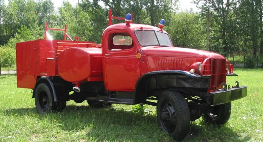 Pożarniczy chevrolet w Mysłowicach