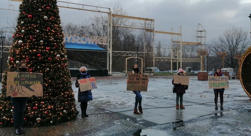 Demonstrowali przeciwko budowie kopalni w Mysłowicach