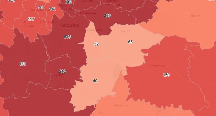 Aktualna sytuacja epidemiologiczna w Mysłowicach - 1 kwietnia