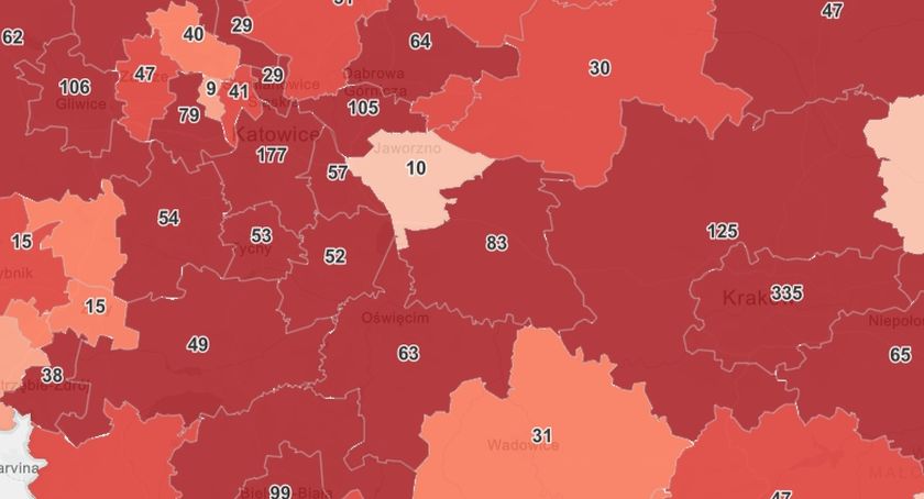 Aktualna sytuacja epidemiologiczna w Mysłowicach - 7 kwietnia
