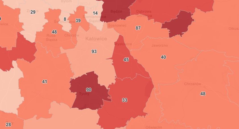 Aktualna sytuacja epidemiologiczna w Mysłowicach - 13 kwietnia
