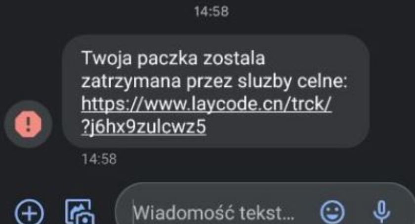 Dostałeś SMS o zatrzymanej paczce? To oszustwo!