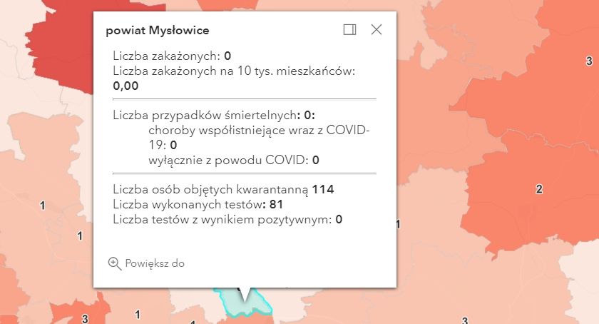 Aktualna sytuacja epidemiologiczna w Mysłowicach - 1 czerwca