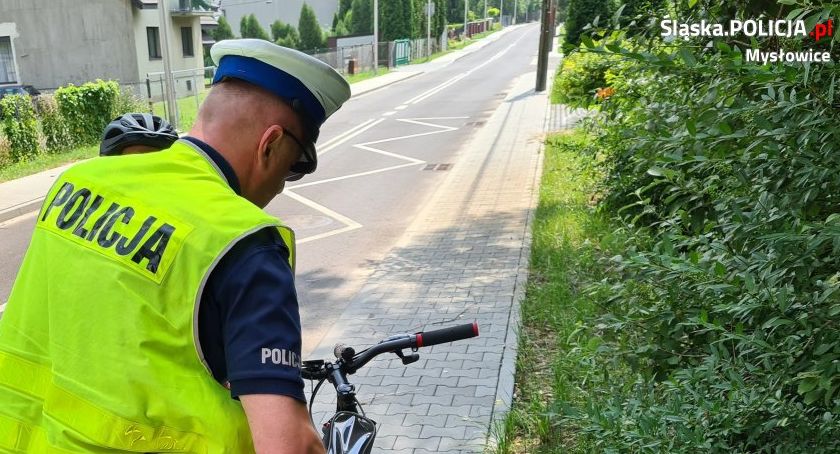 Mysłowicka drogówka przeprowadziła akcję „Bezpieczny cyklista”.