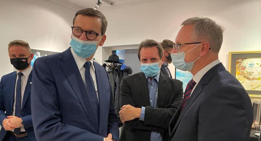 Wieczorna wizyta premiera Mateusza Morawieckiego w Mysłowicach