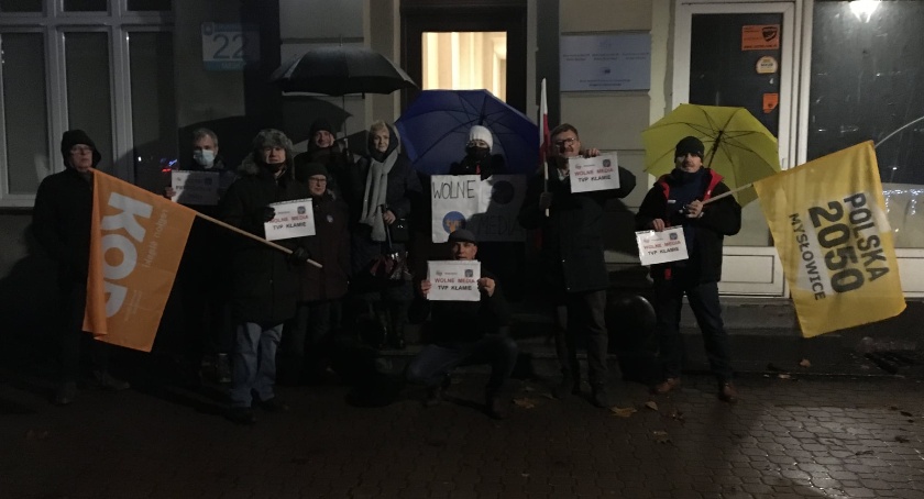 W Mysłowicach protestowali przeciwko lex TVN