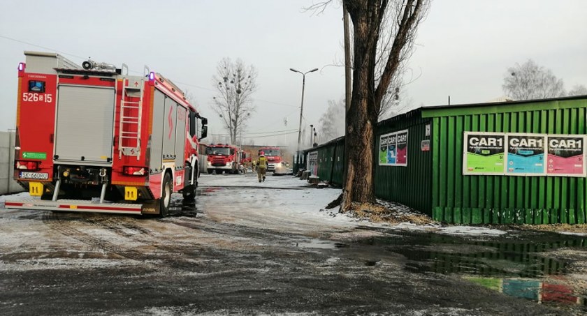 Pożar kotłowni przy ul. Mikołowskiej