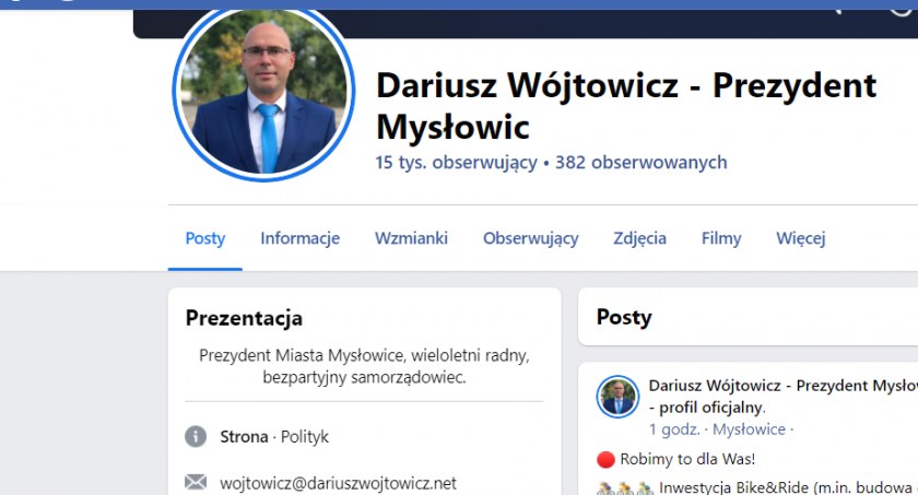 Prezydent Mysłowic wysoko w rankingu najaktywniejszych w mediach społecznościowych