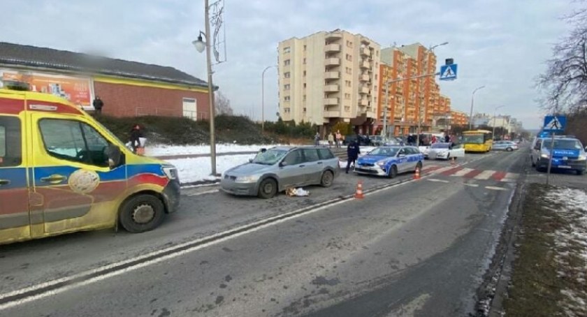Potrącenie pieszego na ul. Mikołowskiej