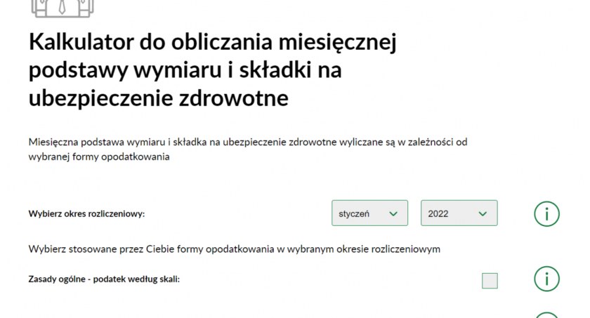ZUS udostępnił kalkulator do obliczenia składki zdrowotnej 