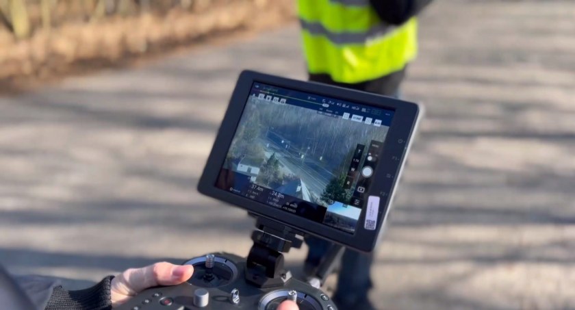 Policyjny dron pomagał wyłapać sprawców wykroczeń
