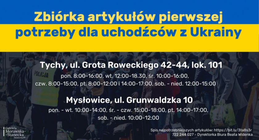 Zbiórka dla Ukrainy w biurze senatorskim