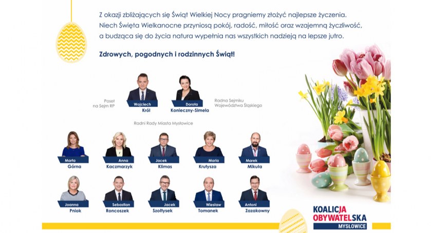 Życzenia świąteczne od Koalicji Obywatelskiej Mysłowice