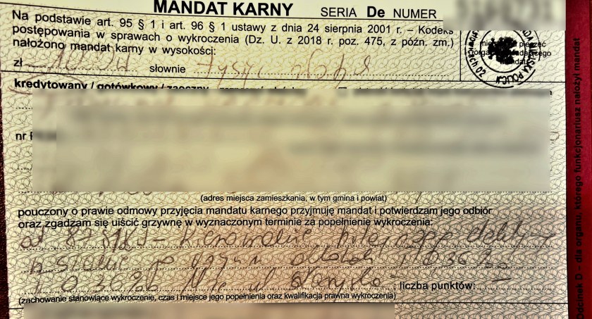 Wysoki mandat dla 80-latka na hulajnodze