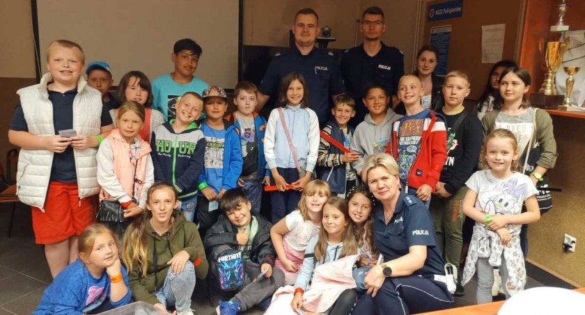 Mali goście w mysłowickiej komendzie policji
