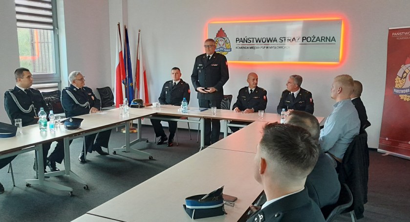 Zastępca Śląskiego Komendanta Wojewódzkiego z wizytą w Mysłowicach