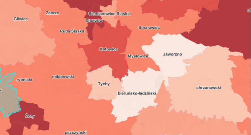 Aktualna sytuacja epidemiologiczna w Mysłowicach - 1 listopada