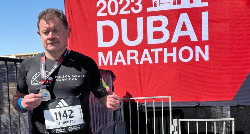 Przebiegł maraton w Dubaju