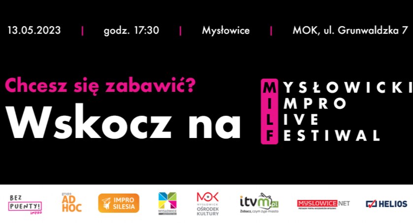 Mysłowicki Impro Live Festiwal 13 maja w MOK