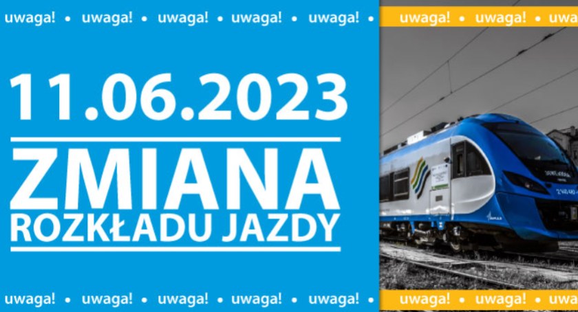 Zmiany w rozkładzie jazdy Kolei Śląskich od 11 VI do 2 IX 2023 r.