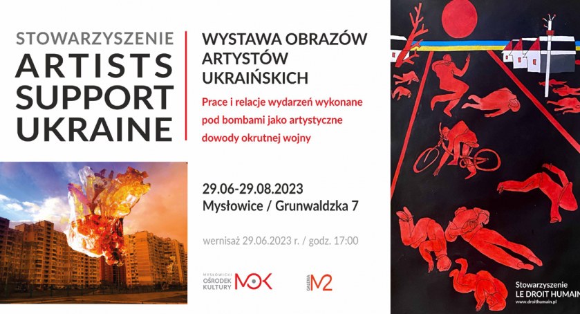 Obrazy ukraińskich artystów na wystawie w MOK