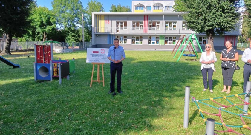 Premier Mateusz Morawiecki z wizytą w Przedszkolu nr 13