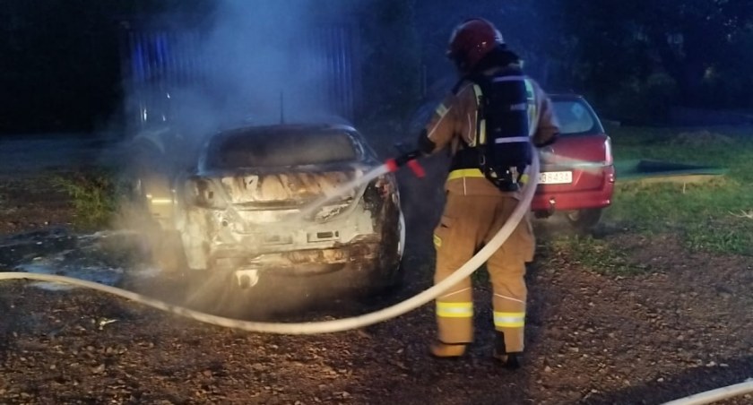 Pożar samochodu na ul. Bytomskiej